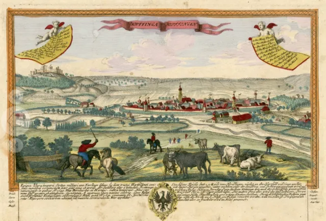 Historische Darstellung von Bopfingen – Ein historisches Bild von Bopfingen, das die reiche Geschichte und das kulturelle Erbe der Stadt im Ostalbkreis visualisiert.