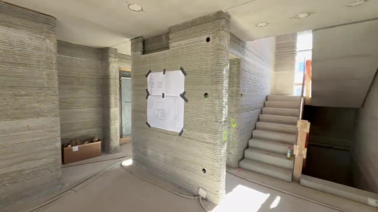 3D-gedruckte Betonwände im Wohnhaus Abtsgmünd